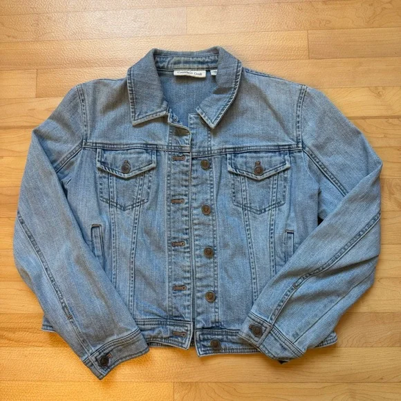 ✅99% Cotton Classic Jean Jacket Levi’s American Eagle Hollister Pacsun - Picture 2 of 6